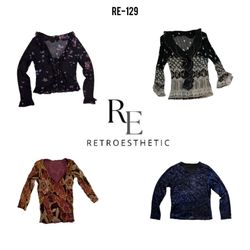 Y2K Grunge Full Sleeve Tops (RE-129)