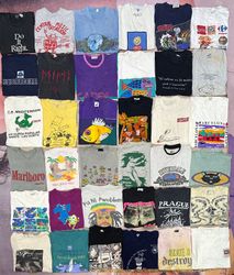 Camisetas de Ponto Único Autênticas 42 peças