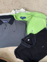 #VV305 CP/RL/Barbour/Nike T-shirts POLO 10 pièces