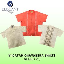Yucatan Guayabera Shirts - Grade "C" - 48 Pieces