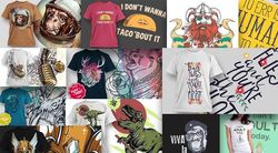 Lot de 20 T-shirts imprimés