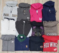 Branded Zipper Hoodies & Sweatshirts - 12 Pieces