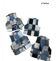 veste au style unique retravaillé en denim 50 pcs