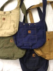 Sacs fourre-tout relookés style vintage Carhartt m..