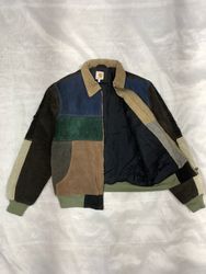 Veste en velours côtelé vintage Carhartt relookée ..