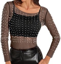 Top in rete, Top in perle, Top di perline