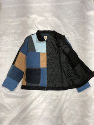 Veste en patchwork relookée Carhartt vintage Detro..