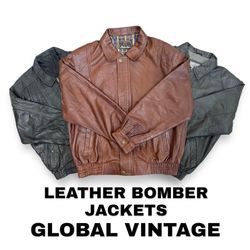 Leather Bomber Jackets - 15 Pieces