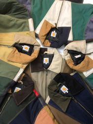 Vestes Patchwork Reworkées Vintage Carhartt Detroi..