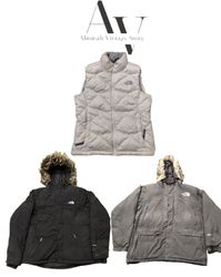 TNF vest and puffers