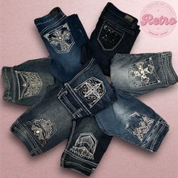 Pantalons en denim évasés Y2k 26 pièces