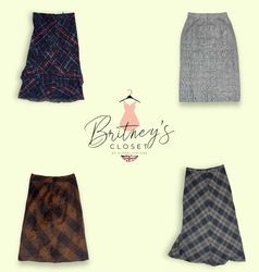 Y2K Tartan Skirts - 10 Pieces