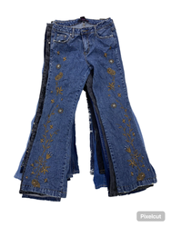 Y2K Flare Jeans embroidered