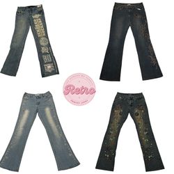 Hot selling y2k embellished/embroidered pants 46 p..