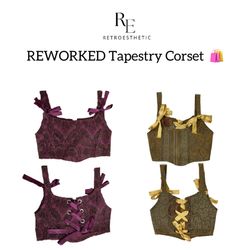 REWORKED Tapestry Corset