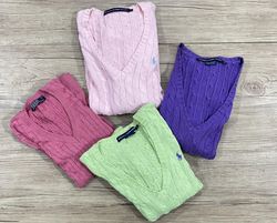 Ralph Lauren Cable Knit ( V-Neck ) 20 Pcs