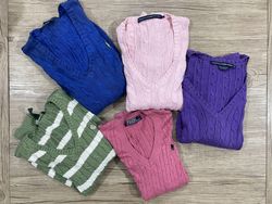 Ralph Lauren Cable Knit ( V-Neck ) 10 Pcs