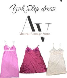 Modern and y2k SLIP DRESSES IN JUST 2£