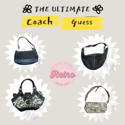 Sacs Coach & Guess 24 pièces