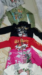 Felpe con cappuccio corte da donna ED Hardy 30 pez..