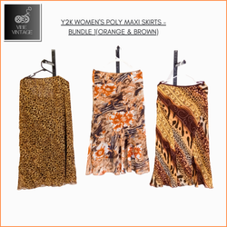 JUPES MAXI POLY Y2K FEMMES - ENSEMBLE 1 (ORANGE & ..