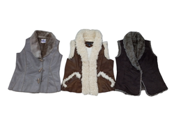 Mezcla de Chalecos Estilo Sherpa y Afgan - 12 pcs ..