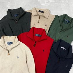 Ralph Lauren 1/4 Zip und Kabelstrick 50 Stück