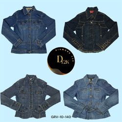 Veste en denim brodée vintage – Pièce maîtresse Y2..