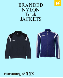 Giacche a Track in Nylon con marchio