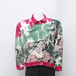 Jaquetas de Denim e Tapeçaria com Tie Dye Reformul..