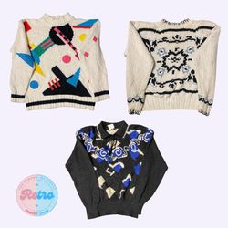 Design en tricot à motifs inspiré du Y2K : 8 pulls