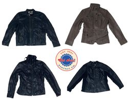 Vestes en cuir structurées uniques des années 90/Y..
