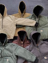 SALE!! Vintage Carhartt Rework Style Mix Hooded Ja..