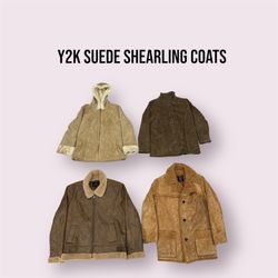 Y2K SUEDE SHEARLING COATS