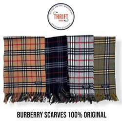 Bufandas Burberry 100% auténticas - 10 Pcs