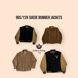 VESTES BOMBER EN SUEDE ANS 90/AN 2000