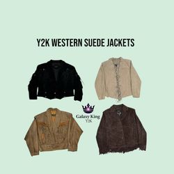 Y2K WESTERN VÊTEMENTS EN SUÉDINE