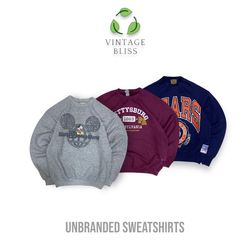 Sweatshirts vintage collage et imprimés