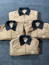 Vintage Carhartt Rework Style Tan Detroit Jacken A..