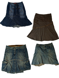 Saia Midi de Jeans Y2k (Ts-093)