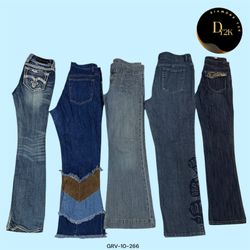 Vintage Y2K Flare Jeans - Statement Style (GRV-10-..