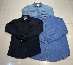 Levi's & Wrangler  Denim Button Down Shirt (FF-040..