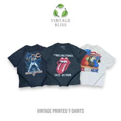 T-shirts vintage imprimés