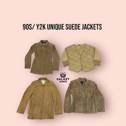 90S/ Y2K UNIQUE SUEDE JACKETS