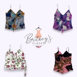 Y2K Sunset Blossom Cami Tops - 10 Pieces ( BC-10-4..