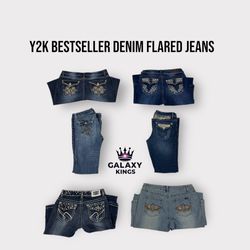 Y2K MEILLEUR VENDEUR JEANS ÉVASÉS EN DENIM