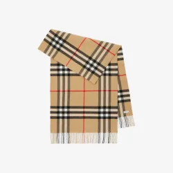 Beige colour burberry scarves