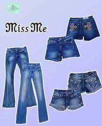 Y2K Miss Me Jeans et Short Combo