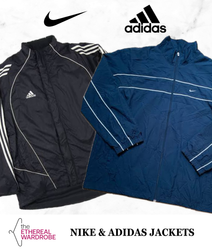 Vestes Nike et Adidas 20 pièces logo brodé incluan..