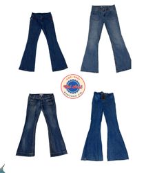 Jeans a zampa d'elefante Y2k Paris Hilton